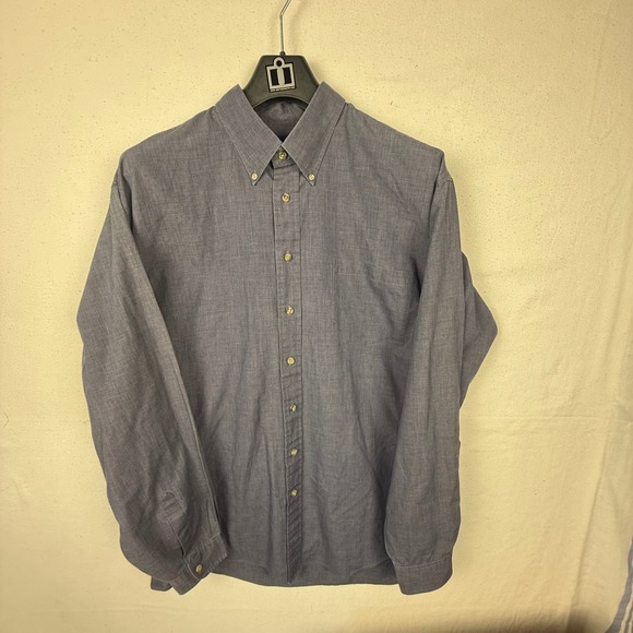 Honors Other - Honors Button Down Mens XL Tall Blue Long Sleeve Shirt Cotton Blend Casual